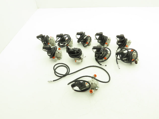 SMC NVKF334-5D-01T Base Mounted Solenoid Valve 3-Port 1/8" NPT 24VDC Lot of 10