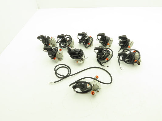 SMC NVKF334-5D-01T Base Mounted Solenoid Valve 3-Port 1/8" NPT 24VDC Lot of 10