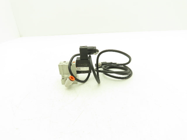 SMC NVKF334-5D-01T Solenoid Valve 3-Port 1/8" NPT 24VDC 4' Din Cord Lot of 7