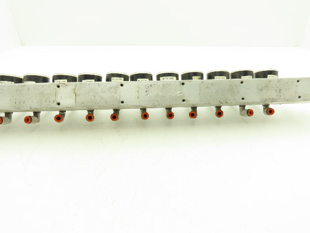 SMC ARJ310-N01-X204 15 Regulator Manifold with 16PSI Gauges