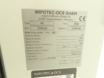 Wipotec HC Checkweigher Conveyor Control Panel w/PC Computer Module IPC SWA4