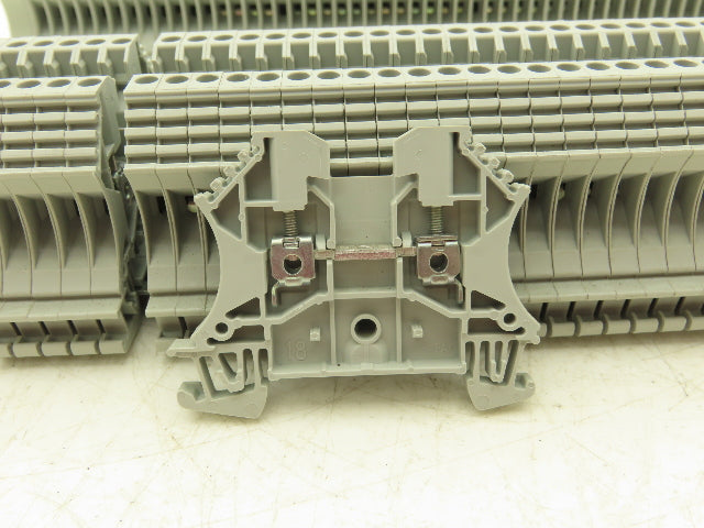 Allen Bradley 1492-J3 Terminal Block 2.5mm Grey 22-12awg On Din Rail Lot of 193