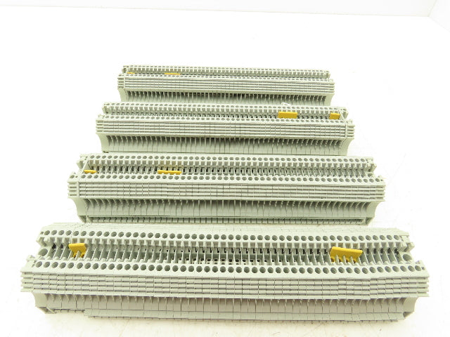 Allen Bradley 1492-J3 Terminal Block 2.5mm Grey 22-12awg On Din Rail Lot of 193