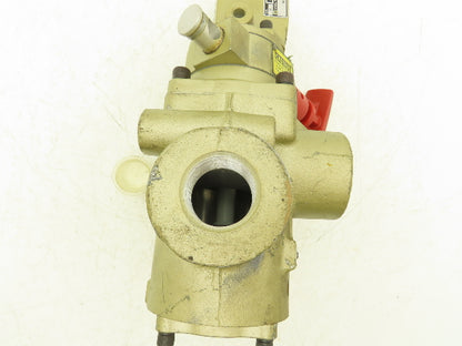 Ross 2773A6072 Manual Lockout Solenoid Valve 1"NPT 15-150psi 3/2-way 120V