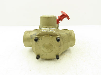 Ross 2773A6072 Manual Lockout Solenoid Valve 1"NPT 15-150psi 3/2-way 120V