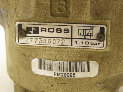 Ross 2773A6072 Manual Lockout Solenoid Valve 1"NPT 15-150psi 3/2-way 120V