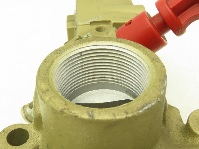 Ross 2773A6072 Manual Lockout Solenoid Valve 1"NPT 15-150psi 3/2-way 120V