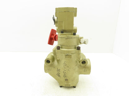 Ross 2773A6072 Manual Lockout Solenoid Valve 1"NPT 15-150psi 3/2-way 120V