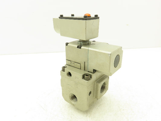 SMC T-VP3145-045TLA-N Pneumatic Solenoid Valve 3-Port 1/2"npt 24VDC w/Indicator