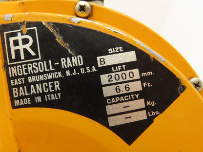Ingersoll Rand B-41 Tool Spring Balancer Retractable Reel 22-40Lbs 6.6 Ft Cable