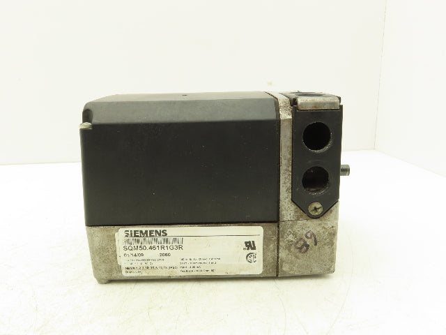 Siemens SQM50.461R1G3R Damper Actuator Motor 90 Deg 140 In-Lb 10mm Shaft 120V
