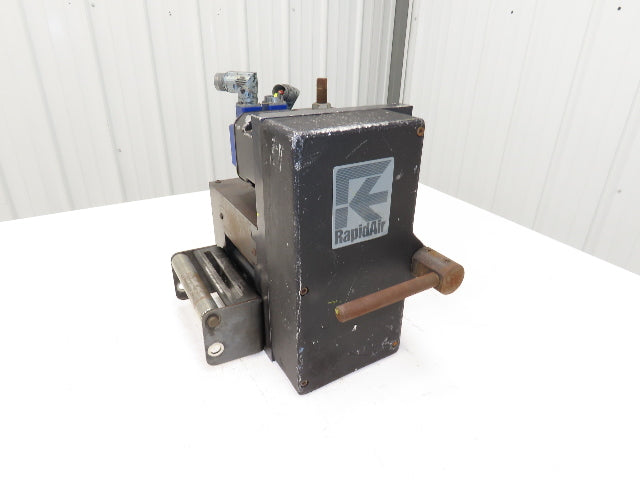 Rapid Air 104CJ Servo Feed Punch Press Metal Feeder 4" Wide Kollmorgen Goldline