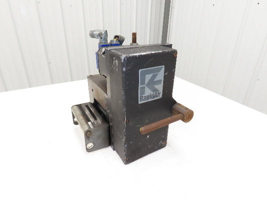 Rapid Air 104CJ Servo Feed Punch Press Metal Feeder 4" Wide Kollmorgen Goldline