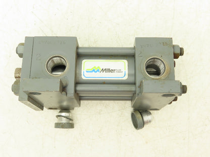 Miller HV72R4N Hydraulic Cylinder 1.5" Bore 1" Stroke 5000psi Lug Foot Mount