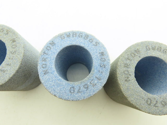 Norton Abrasives GWBG865 Alundum Grinding Wheel 2-3/8"x 2-9/16"x 1-1/4" Lot of 4