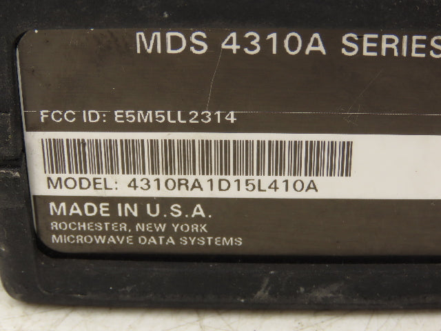 Microwave Data Systems MDS4310A Data Transceiver Rev D 13.8VDC 2.5A