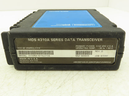 Microwave Data Systems MDS4310A Data Transceiver Rev D 13.8VDC 2.5A