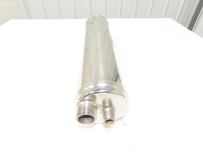 Schwämmle K4NP Stainless Shell and Tube Heat Exchanger 1-1/4"-11 & 3/4"-14 Ports