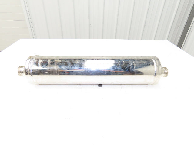 Schwämmle K4NP Stainless Shell and Tube Heat Exchanger 1-1/4"-11 & 3/4"-14 Ports