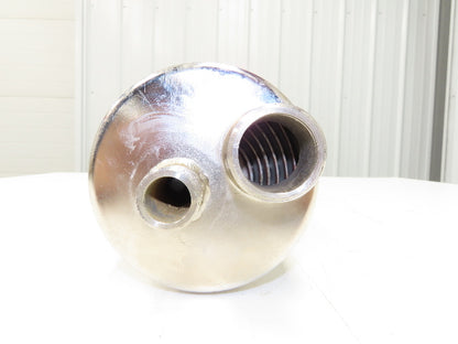 Schwämmle K4NP Stainless Shell and Tube Heat Exchanger 1-1/4"-11 & 3/4"-14 Ports