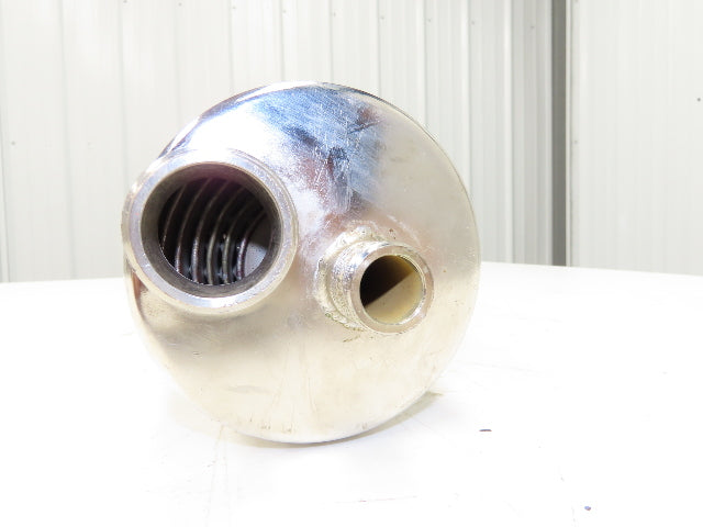 Schwämmle K4NP Stainless Shell and Tube Heat Exchanger 1-1/4"-11 & 3/4"-14 Ports