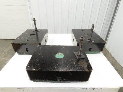 Milling Base Leveler Feet Machine Isolator Rubber Mounting Pads 20x14" Lot of 3
