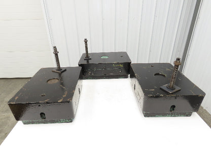 Milling Base Leveler Feet Machine Isolator Rubber Mounting Pads 20x14" Lot of 3