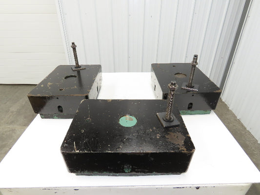 Milling Base Leveler Feet Machine Isolator Rubber Mounting Pads 20x14" Lot of 3
