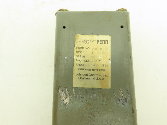 Johnson Controls V48AE-2 Water Thermal Expansion Valve 1-1/4" NPT 150PSI 165#