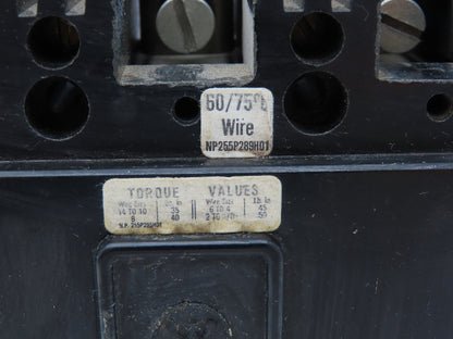 Westinghouse FB3050PL Circuit Breaker 50Amp 3 Pole 600V DE-10N