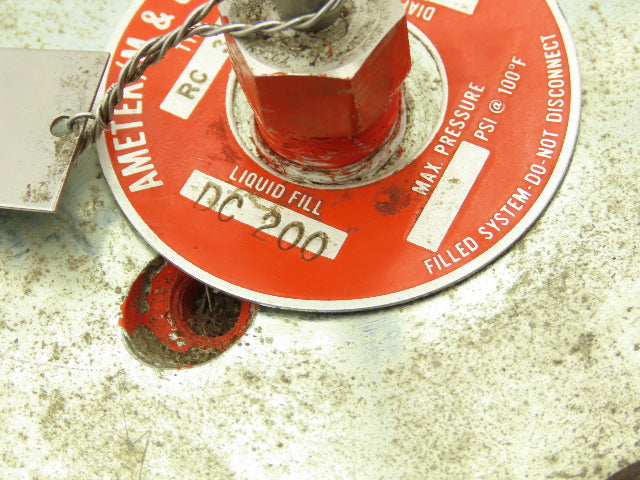 Ametek RC 3 150 Diaphragm Seal 3" Flanged DC-200 Fluid Filled 7.5"OD