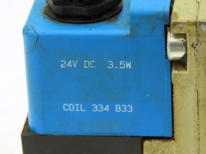 Ross W6576A2407 Pneumatic Double Solenoid Valve 24VDC 5/2-way  Lot of 4