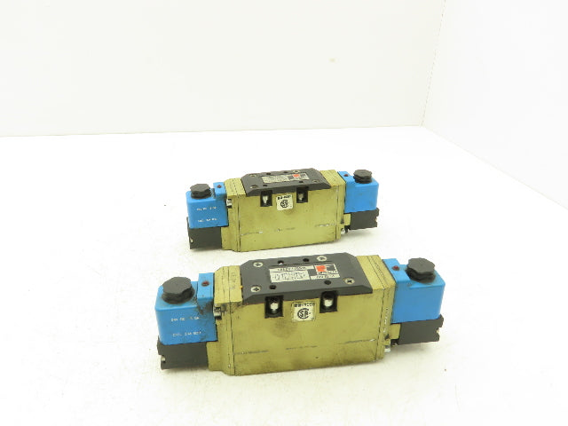Ross W6577A2401 Pneumatic Double Solenoid Valve 24VDC 5/3-way  Lot of 2