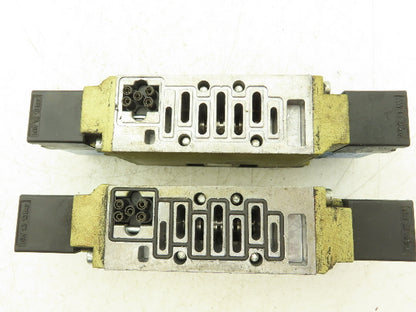 Ross W6577A2401 Pneumatic Double Solenoid Valve 24VDC 5/3-way  Lot of 2