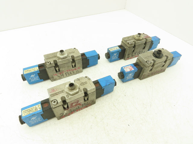 Automatic Valve 413D43S39DS3DB7 Pneumatic Solenoid Valve 24VDC 5/3  Lot of 4