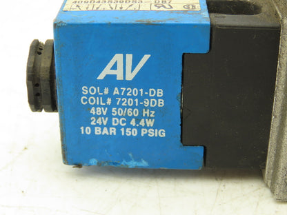 Automatic Valve 409D43S39DS3DB7 Pneumatic Solenoid Valve 24VDC 5/3  Lot of 2