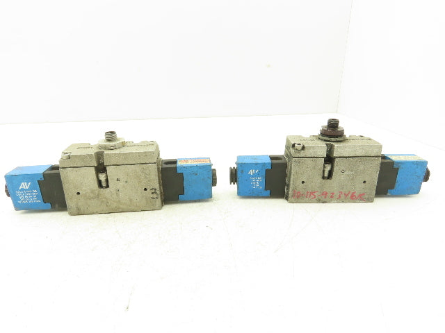 Automatic Valve 409D43S39DS3DB7 Pneumatic Solenoid Valve 24VDC 5/3  Lot of 2
