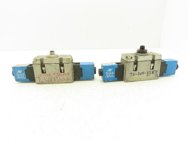 Automatic Valve 409D43S39DS3DB7 Pneumatic Solenoid Valve 24VDC 5/3  Lot of 2