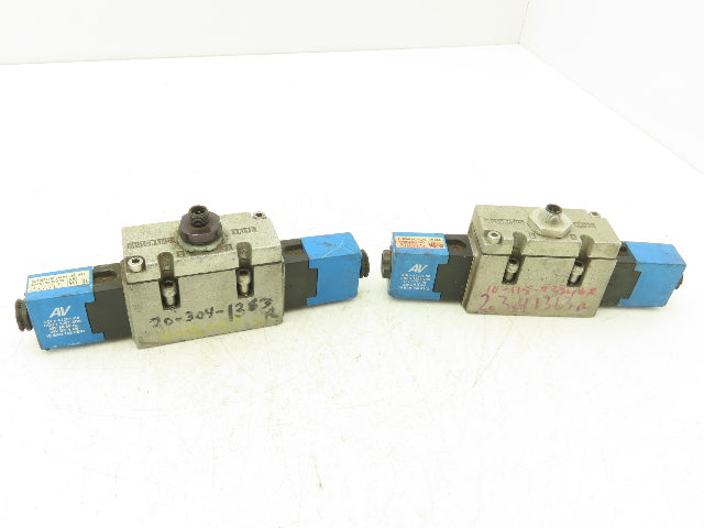Automatic Valve 409D43S39DS3DB7 Pneumatic Solenoid Valve 24VDC 5/3  Lot of 2