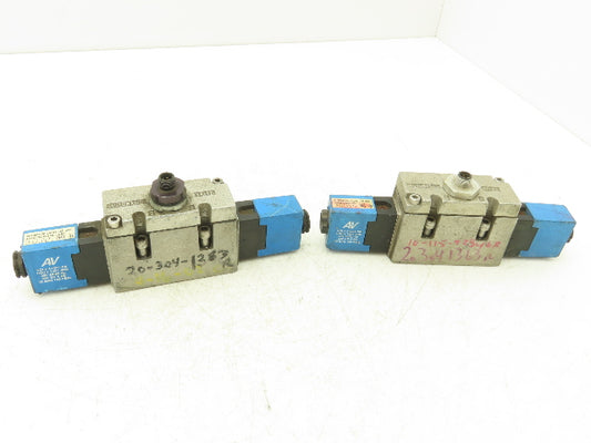 Automatic Valve 409D43S39DS3DB7 Pneumatic Solenoid Valve 24VDC 5/3  Lot of 2