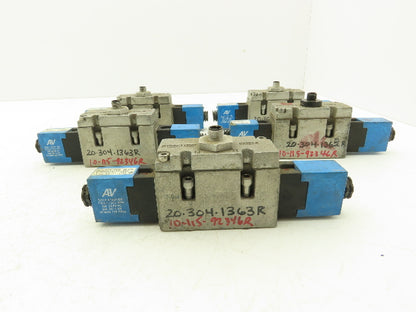 Automatic Valve 416D43S39DS3DB7 Pneumatic Solenoid Valve 24VDC 5/3  Lot of 5