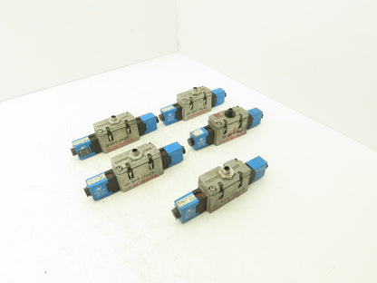 Automatic Valve 416D43S39DS3DB7 Pneumatic Solenoid Valve 24VDC 5/3  Lot of 5