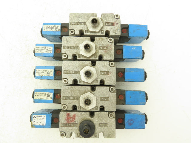 Automatic Valve 416D43S39DS3DB7 Pneumatic Solenoid Valve 24VDC 5/3  Lot of 5