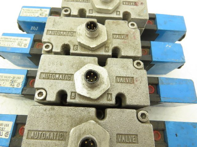 Automatic Valve 416D43S39DS3DB7 Pneumatic Solenoid Valve 24VDC 5/3  Lot of 5