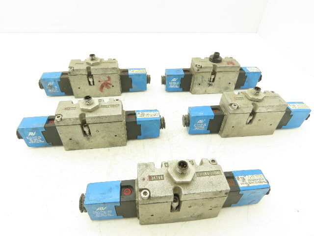 Automatic Valve 416D43S39DS3DB7 Pneumatic Solenoid Valve 24VDC 5/3  Lot of 5