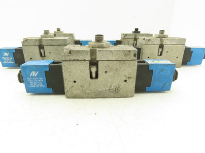Automatic Valve 416D43S39DS3DB7 Pneumatic Solenoid Valve 24VDC 5/3  Lot of 5