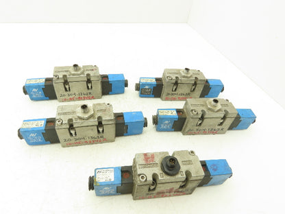 Automatic Valve 416D43S39DS3DB7 Pneumatic Solenoid Valve 24VDC 5/3  Lot of 5