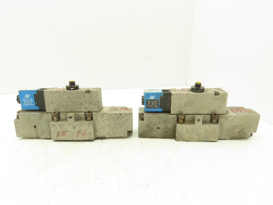 Automatic Valve 416B67S31C-DB7 Pneumatic Solenoid Valve 24VDC 5/2  Lot of 2