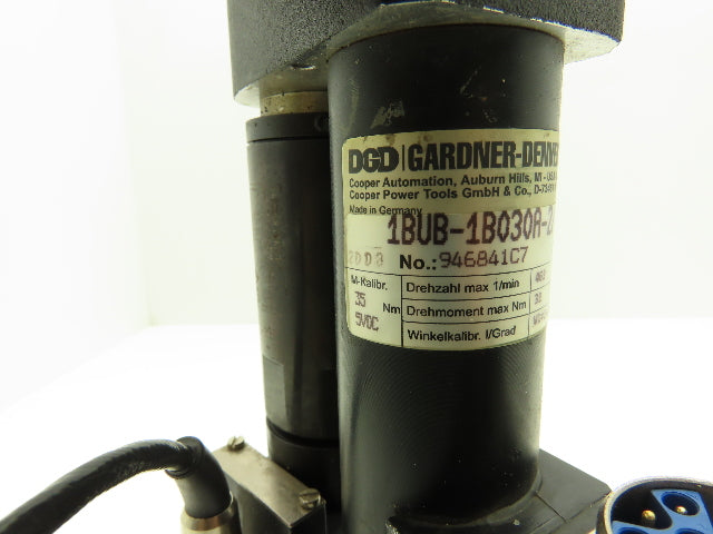 Gardner-Denver 1BUB-1B030A-2/1K1M-12A Fixture Nutrunner 35 NM 320VDC DGD