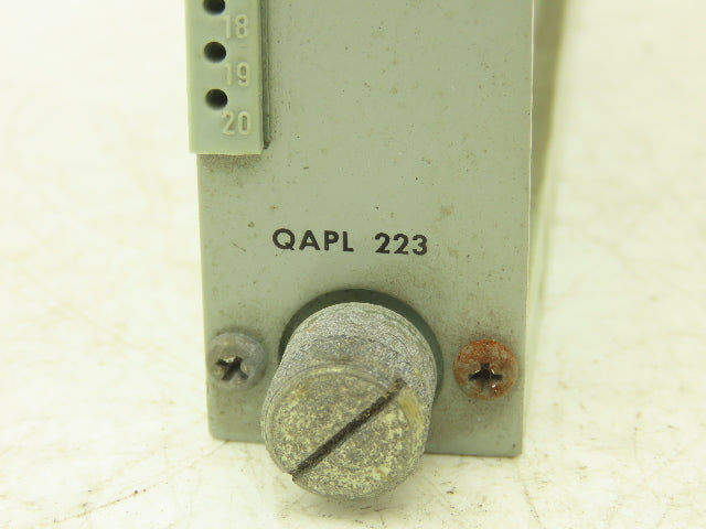 Asea ABB QAPL 223 Dead Zone Indicator I/O Module Printed Circuit Board Card